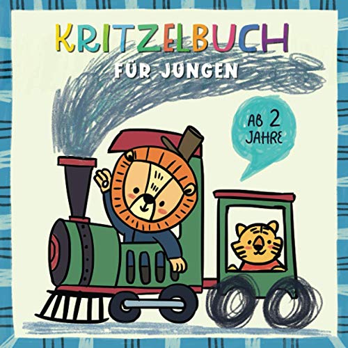 Kritzelbuch für Jungen ab 2 Jahre: Kreativität und Feinmotorik fördern - Erstes Kritzelmalbuch für Jungs - Geschenke für Kinder - Malbuch von Independently published