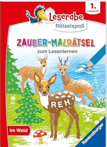 Leserabe Rätselspaß Zauber-Malrätsel zum Lesenlernen: Im Wald (1. Lesestufe) von Ravensburger Verlag GmbH