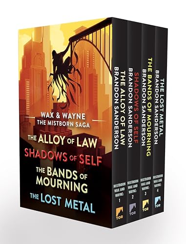 The Mistborn Saga Wax and Wayne Boxed Set: The Alloy of Law, Shadows of Self, The Bands of Mourning, and The Lost Metal (Mistborn Wax and Wayne Saga, 1-4) von Tor Books