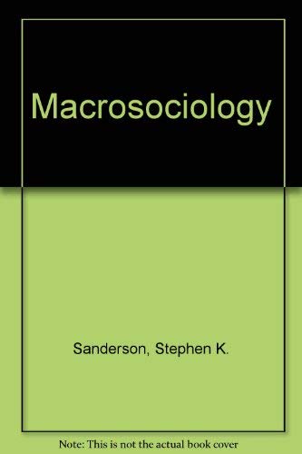 Macrosociology von Longman Higher Education