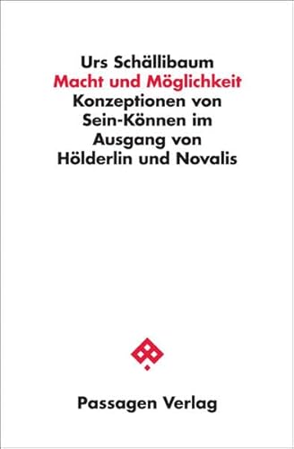 Macht und Möglichkeit: Konzeptionen von Sein-Können im Ausgang von Hölderlin und Novalis (Passagen Philosophie)