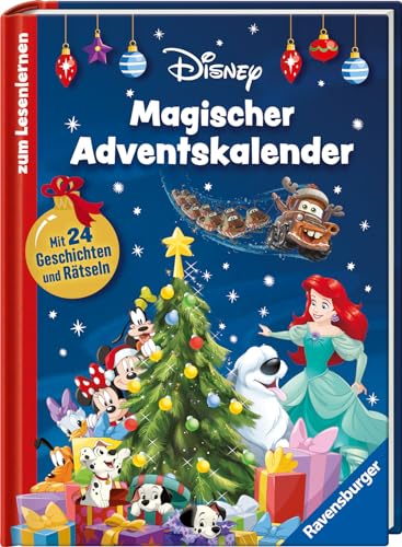 Disney: Magischer Adventskalender zum Lesenlernen: Mit 24 Geschichten und Rätseln von Ravensburger