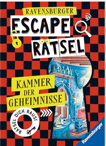 Ravensburger Escape Rätsel: Kammer der Geheimnisse - Rätselbuch ab 8 Jahre - Für Escape Room-Fans