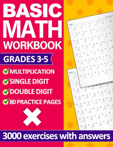 Single and Double Multiplication Math Workbook For Grades 3-5: Multiplication Practice Workbook For 3rd,4th ,5th Grades With More Than 3000 Single and ... Multiplication Worksheets For Kids Ages 8-11 von Independently published