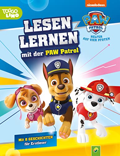 Lesen lernen mit der PAW Patrol: Mit 8 Geschichten für Erstleser: Mit Lesequiz und vielen Bildern für Leseanfänger ab 6 Jahren