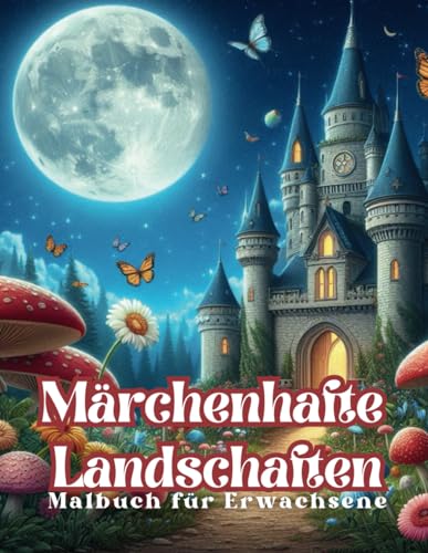 Märchenhafte Landschaften: Ausmalen im Märchenland,Malbuch für Erwachsene zum Entspannen von Independently published