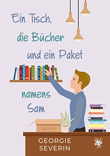 Ein Tisch, die Bücher und ein Paket namens Sam von Main Verlag
