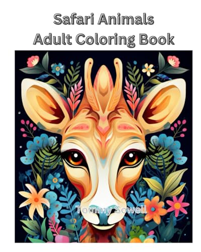 Safari animal's Dult coloring book
