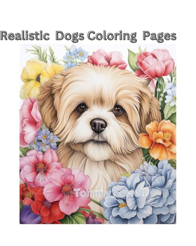 over 100 Cute realistic Dog to color