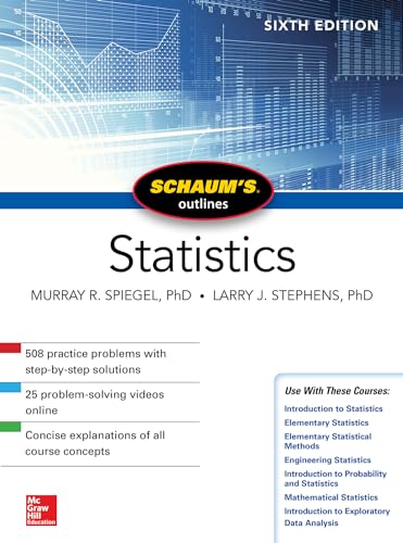 Schaum's Outline of Statistics, Sixth Edition (Schaum's Outlines) von McGraw-Hill Education