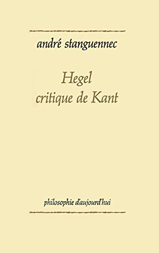 Hegel, critique de Kant