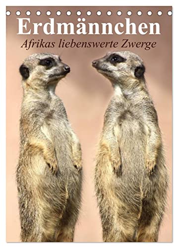 Erdmännchen - Afrikas liebenswerte Zwerge (Tischkalender 2025 DIN A5 hoch), CALVENDO Monatskalender von CALVENDO