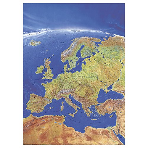 Europa Panorama: Wandkarte / Poster NEUE AUFLAGE