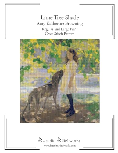 Lime Tree Shade Cross Stitch Pattern - Amy Katherine Browning: Regular and Large Print Chart von Independently published