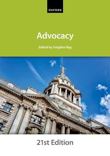 Advocacy (Bar Manuals) von Oxford University Press