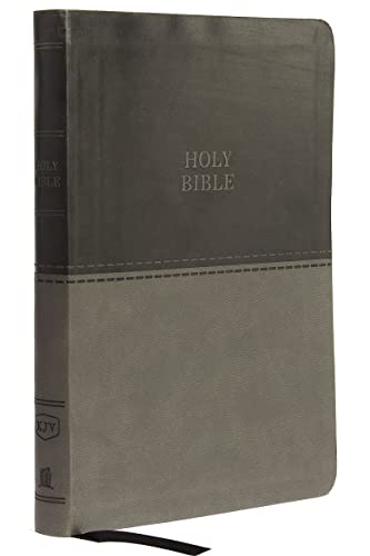 KJV Holy Bible: Value Large Print Thinline, Gray Leathersoft, Red Letter, Comfort Print: King James Version: Holy Bible, King James Version von Thomas Nelson