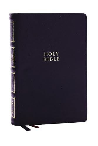 NKJV, Compact Center-Column Reference Bible, Black Genuine Leather, Red Letter, Comfort Print: Nkjv, Compact Center-column Reference Bible, Genuine Leather, Black, Red Letter, Comfort Print