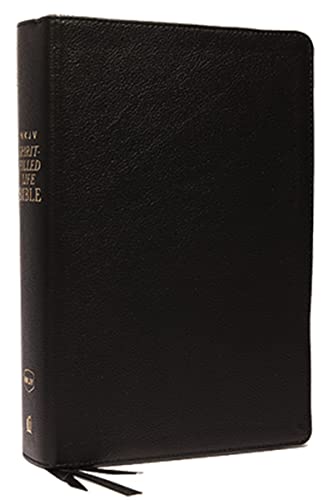 NKJV, Spirit-Filled Life Bible, Third Edition, Genuine Leather, Black, Thumb Indexed, Red Letter, Comfort Print: Kingdom Equipping Through the Power of the Word von Thomas Nelson
