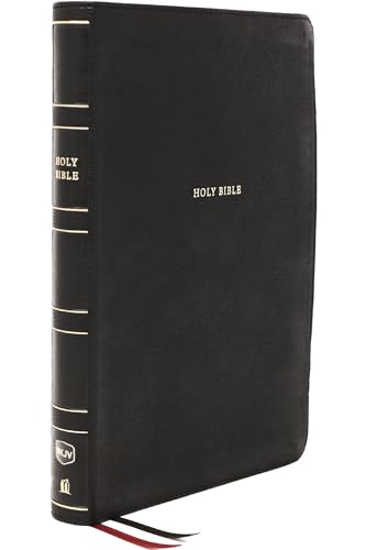 NKJV, Thinline Reference Bible, Large Print, Leathersoft, Black, Red Letter, Comfort Print: Holy Bible, New King James Version von HarperCollins