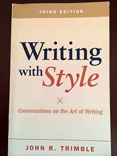 Writing with Style: Conversations on the Art of Writing von Pearson