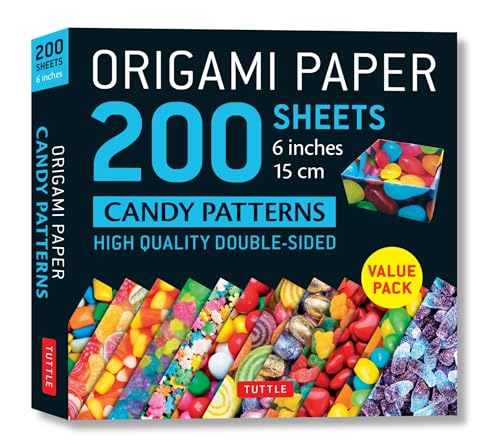 Origami Paper Candy Pattern: 200 Sheets; High Quality Double-Sided
