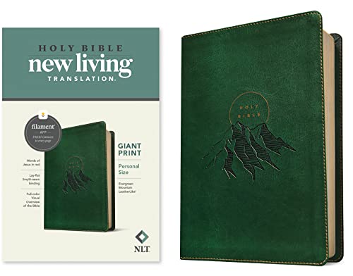 Holy Bible: Nlt Personal Size Bible, Filament Enabled Edition Leatherlike, Evergreen Mountain von Tyndale