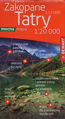 Tatry Zakopane Mapa turystyczna 1:20 000 (POLSKA NIEZWYKŁA)