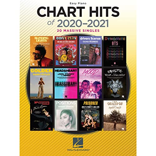 CHART HITS OF 2020-2021 EASY PIANO