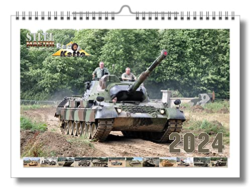 STEELMASTER 2024 – Panzerfahrzeuge – A3-Wandkalender: Original VDM Heinz Nickel-Kalender [Kalender] (A3 - Posterkalender) von Flechsig