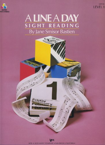 A Line a Day: Sight Reading Level 1 (Bastien Piano Basics) von Neil A. Kjos Music Co