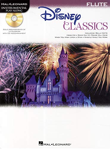 Disney Classics Instrumental Play Along Flt BK with audio access: Instrumental Play-Along - Flute