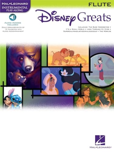 Disney Greats Flute Book/Cd Playalong: Noten, CD für Flöte (Hal Leonard Instrumental Play-Along): Instrumental Play-Along - Flute von HAL LEONARD