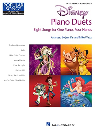 Disney Piano Duets: Songbook für Klavier 4-händig (Hal Leonard Student Piano Library): Hal Leonard Student Piano Library Popular Songs Series Intermediate 1 Piano, 4 Hands