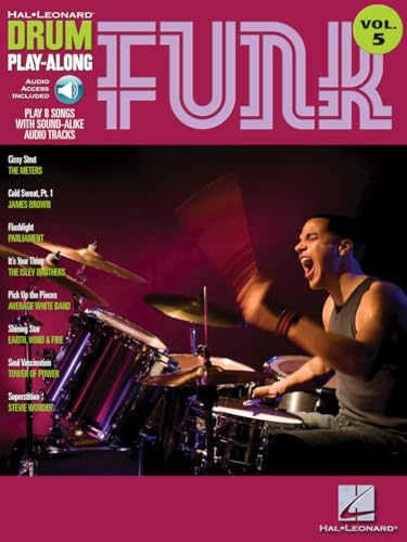 Funk -Drum Play-Along Volume 5-: Noten, CD für Schlagzeug (Hal Leonard Drum Play-Along)