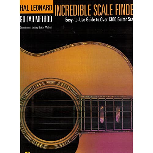 HAL GUITAR METHOD INCREDIBLE SCALE FINDER 9 x 12: Lehrmaterial für Gitarre: A Guide to Over 1,300 Guitar Scales 9 X 12 Ed. Hal Leonard Guitar Method Supplement