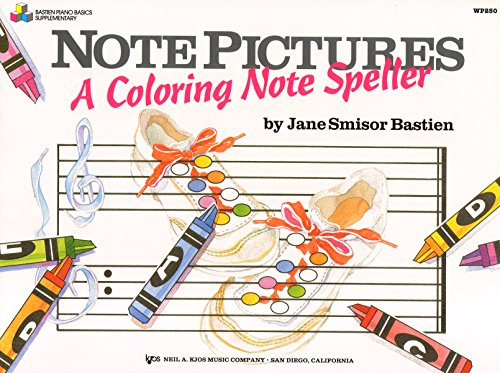 Note Pictures A Coloring Note Speller Pf (Bastien Piano Basics)