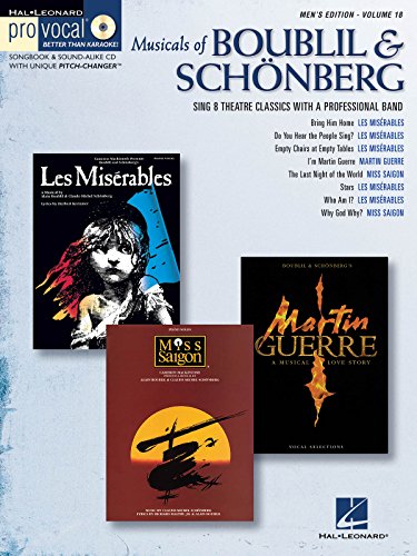 Pro Vocal Vol.18: Musicals Of Boublil And Schonberg (Men's Edition): Noten, CD für Klavier, Chor (Pro Vocal Men's Edition, Band 18): Pro Vocal Men's Edition Volume 18