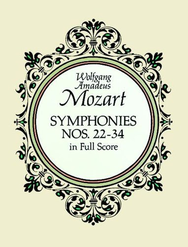 Symphonies Nos. 22-34 in Full Score (Dover Music Scores) von Dover Publications
