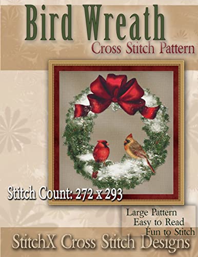 Bird Wreath Cross Stitch Pattern von CREATESPACE