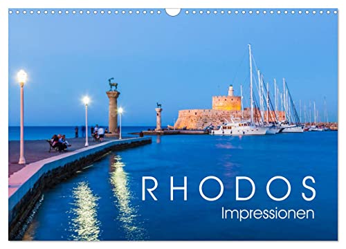 RHODOS Impressionen (Wandkalender 2025 DIN A3 quer), CALVENDO Monatskalender von CALVENDO