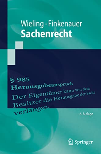 Sachenrecht (Springer-Lehrbuch) von Springer