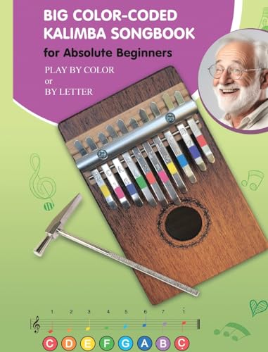 Big Color-Coded Songbook for 8 Note Bell Set: 78 Easy-to-Play Songs von Blurb