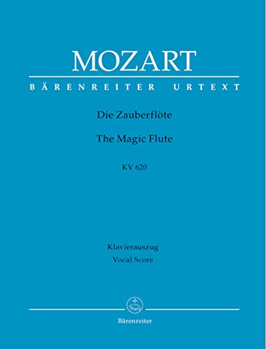 Die Zauberflöte KV 620 -Eine deutsche Oper in zwei Aufzügen-. Klavierauszug, Urtextausgabe von Baerenreiter Verlag