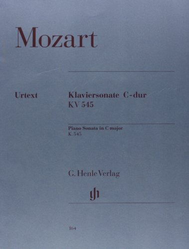 Klaviersonate C-dur KV 545 (Facile): Instrumentation: Piano solo (G. Henle Urtext-Ausgabe)