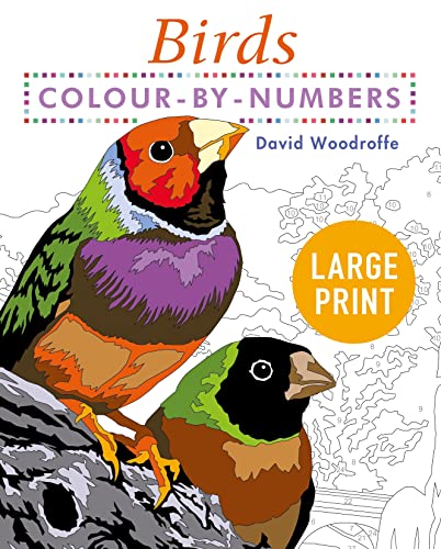 Large Print Colour by Numbers Birds: Easy-to-Read (Arcturus Large Print Colour by Numbers Collection) von Arcturus