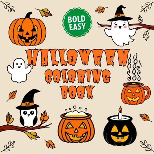 Bold and Easy Halloween Coloring Book for Kids: This Halloween colouring book features 30 easy-to-color designs that are perfect for relaxing. It's ... adults. (Bold & Easy Halloween Coloring Book) von Independently published