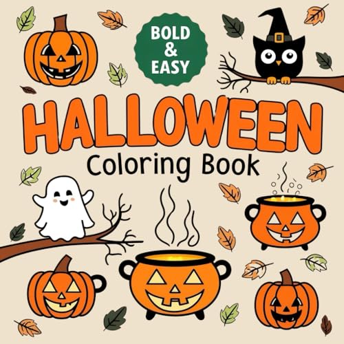 Bold and Easy Halloween Coloring Book for Kids: This Halloween colouring book features 30 easy-to-color designs that are perfect for relaxing. It's ... adults. (Bold & Easy Halloween Coloring Book) von Independently published