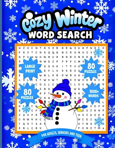 Cozy Winter Word Search Book for Adults: 80 Relaxing Holiday-Themed Puzzles with Large Print, 1000+ Winter Words, Perfect Christmas Gift, Holiday ... – Hours of Festive Fun and Relaxation! von Independently published