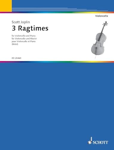 3 Ragtimes: Violoncello und Klavier.