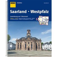 ADAC StadtAtlas Saarland mit Idar-Oberstein, Kaiserslautern, Luxembourg